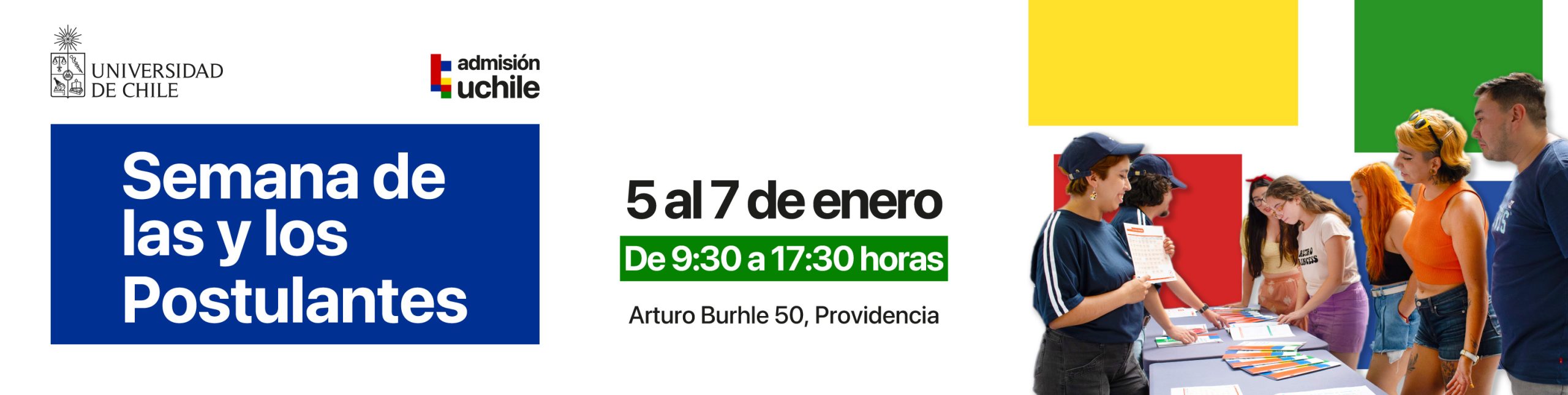 Semana de la y los postulantes Admisión UCHILE 2026